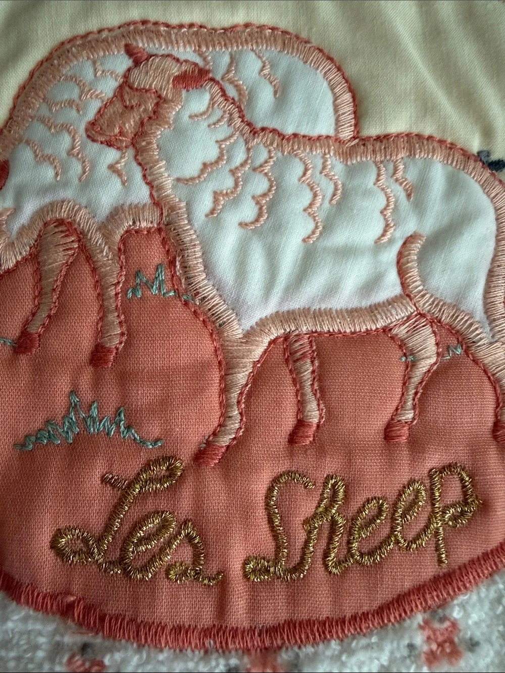 VTG NOS Cannon “Les Sheep” Set of 2 Kitchen/Bath Hand Towels